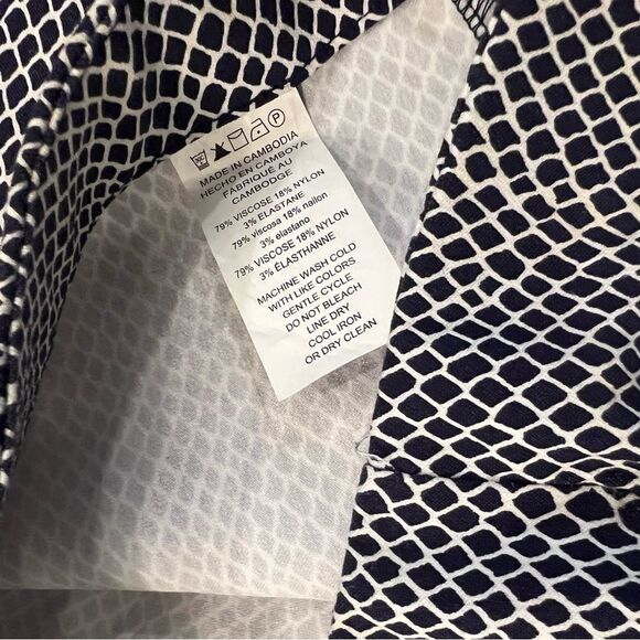 Michael Kors women’s black-and-white geometric trouser legging size medium - Picture 5 of 7